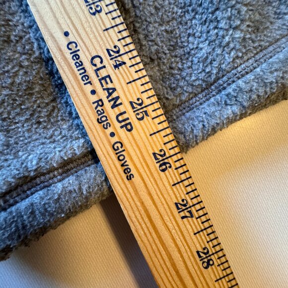 VTG Abercrombie and Fitch Quarter Zip Fleece Pullover Small Gray Navy Late 90s - Picture 8 of 10